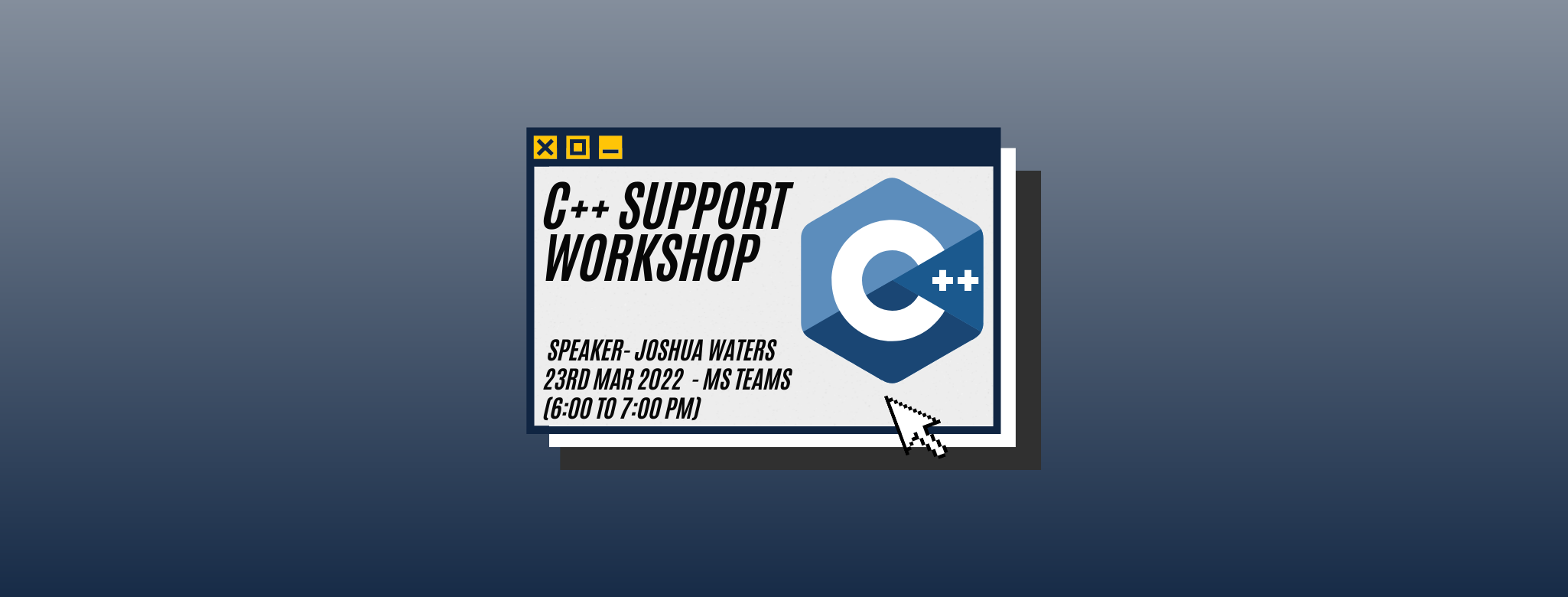 C++ Support Workshop Banner